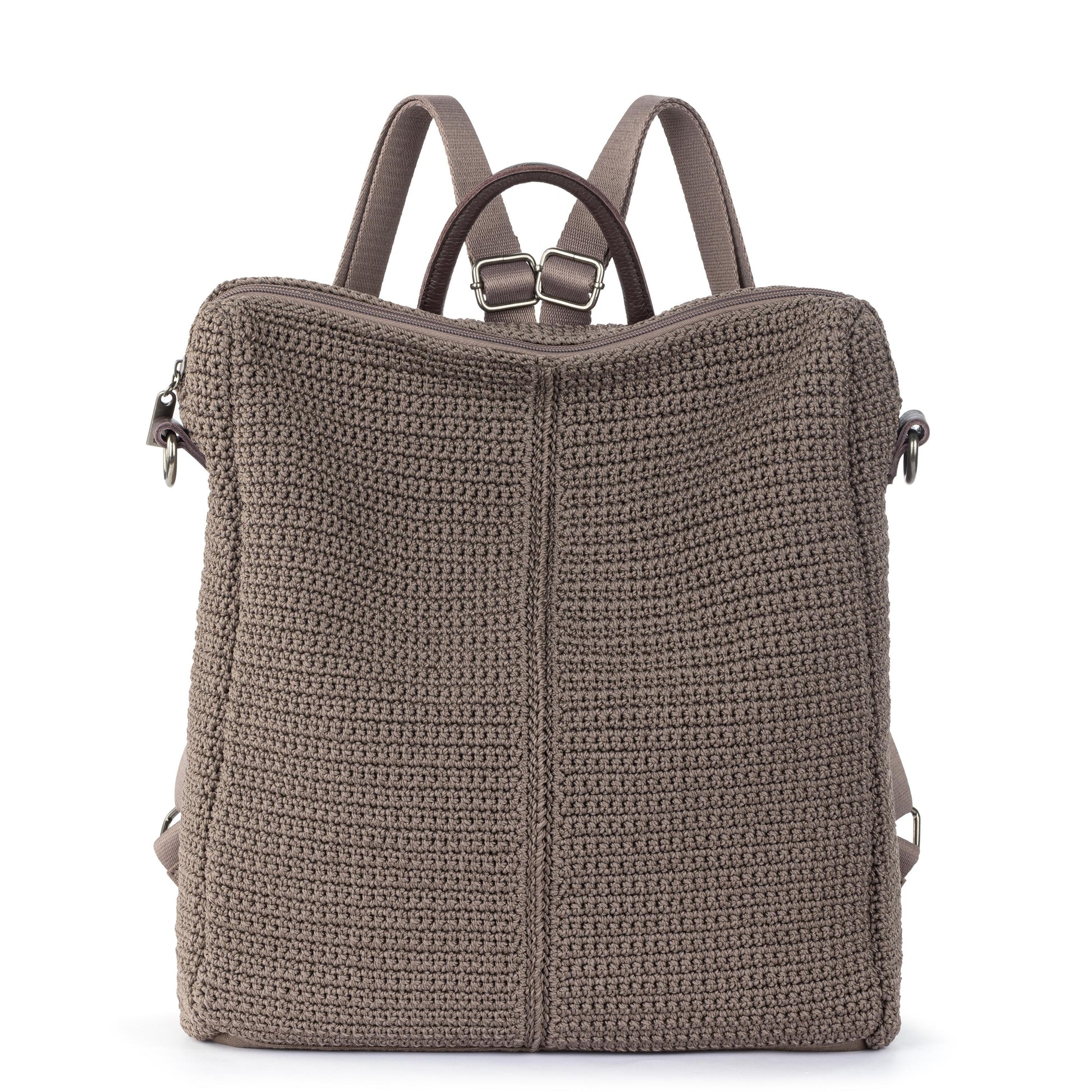 The Sak Los Feliz Backpack Crochet - |Mushroom|