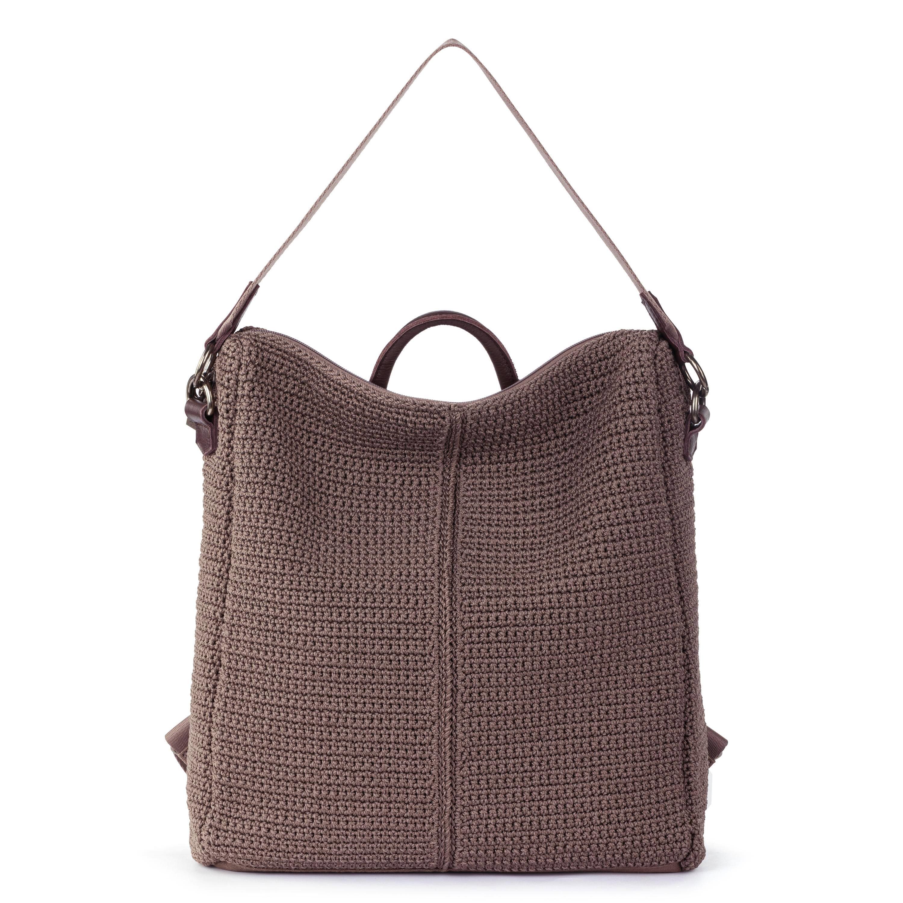 The Sak Los Feliz Backpack - Hand Crochet - Mushroom