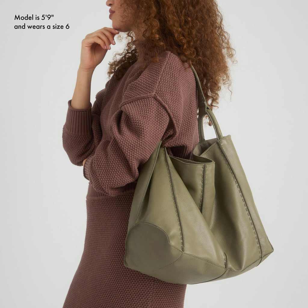 The Sak Los Feliz Large Tote - Leather - Loden