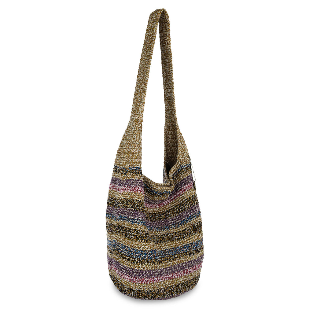 The Sak 120 Hobo - Hand Crochet - Ubud Stripe