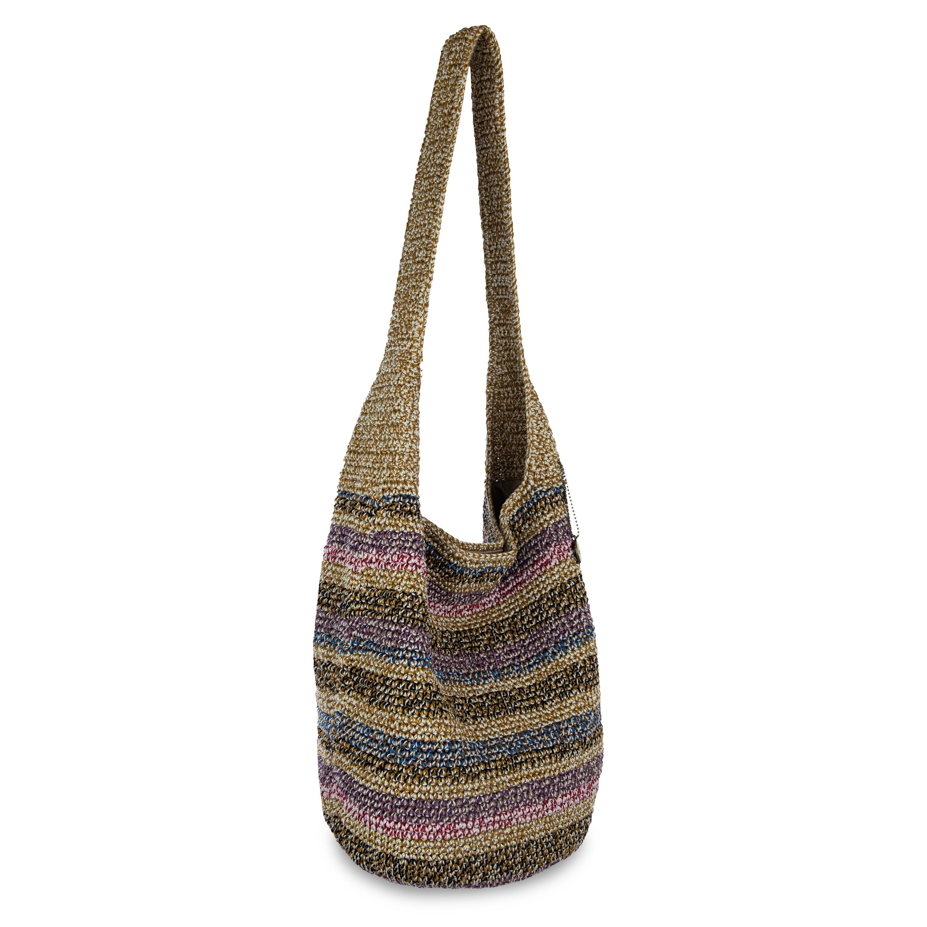 The Sak 120 Hobo - Hand Crochet - Ubud Stripe