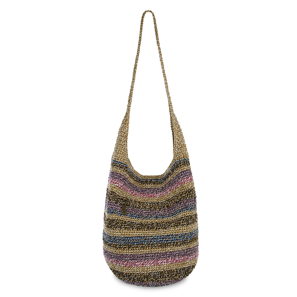The Sak 120 Hobo - Hand Crochet - Ubud Stripe