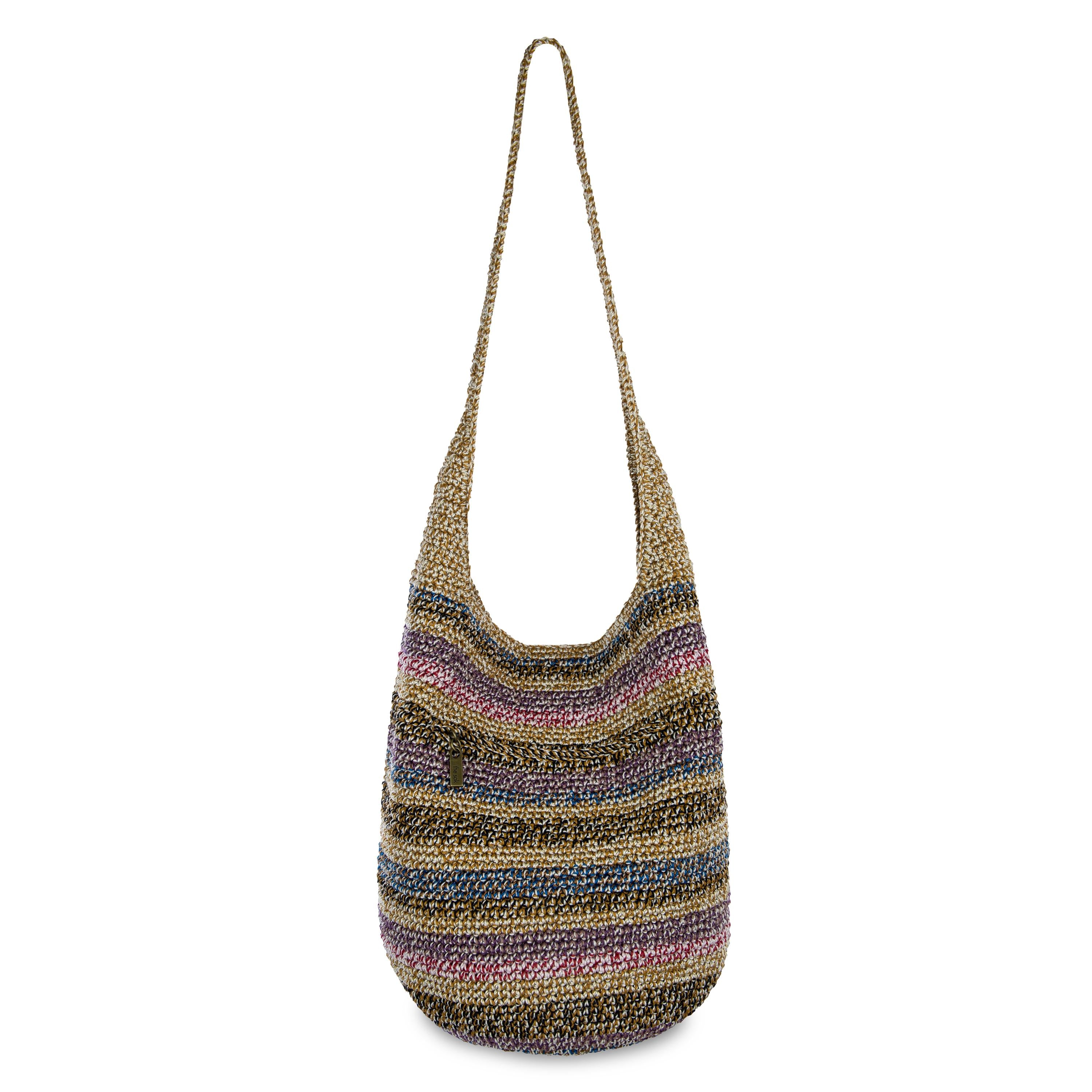 The Sak 120 Hobo - Hand Crochet - Ubud Stripe