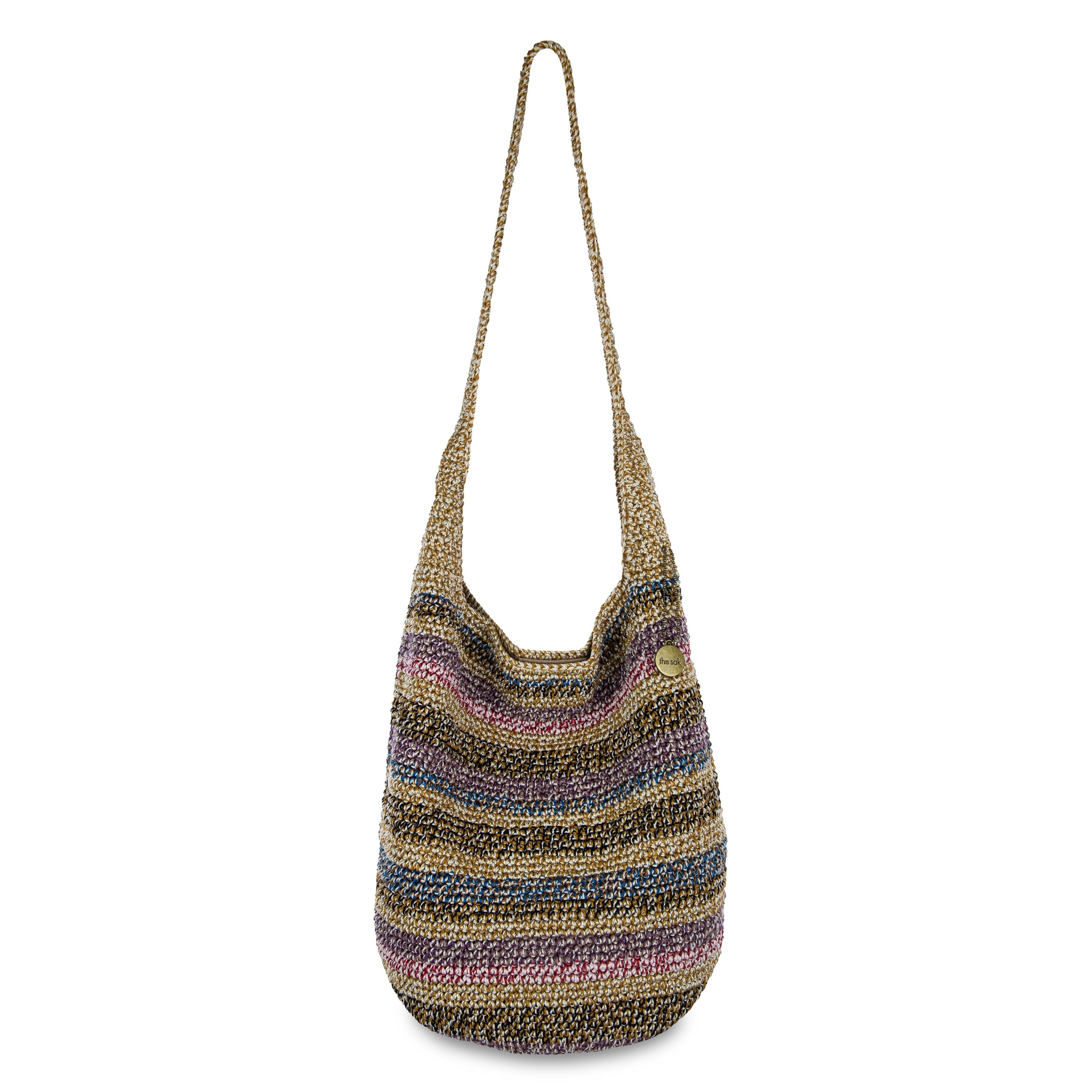 The Sak 120 Hobo - Hand Crochet - Ubud Stripe