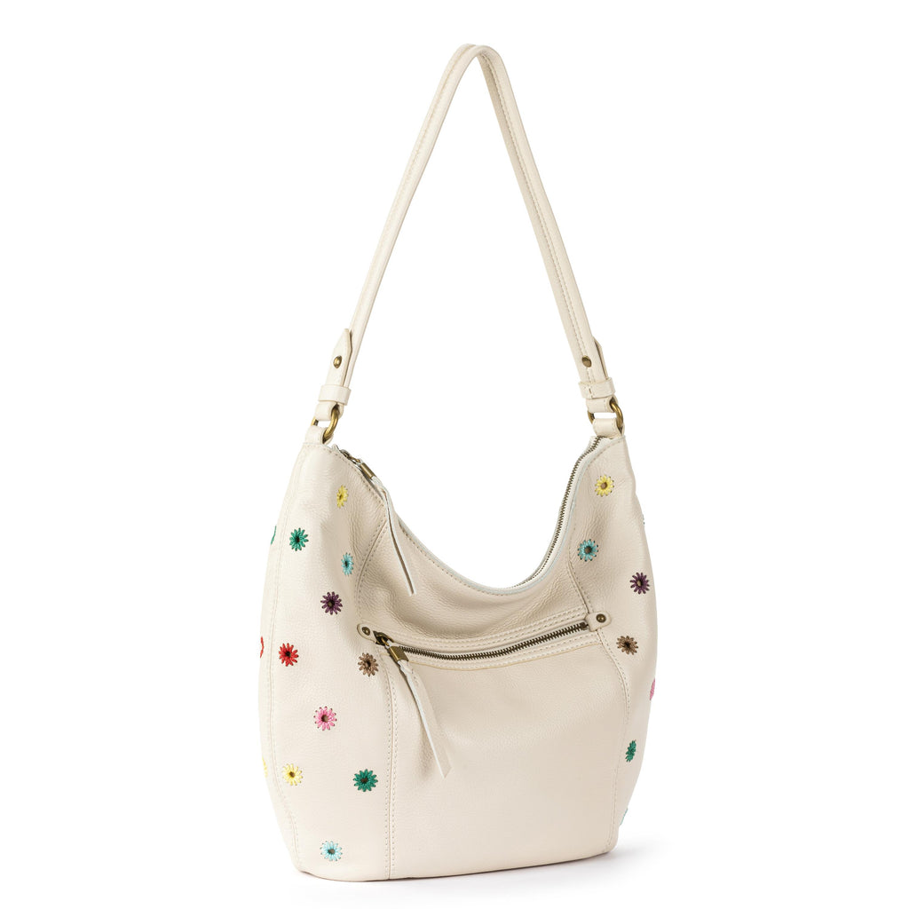 The Sak Sequoia Hobo - Leather - Stone Multi Eyelet
