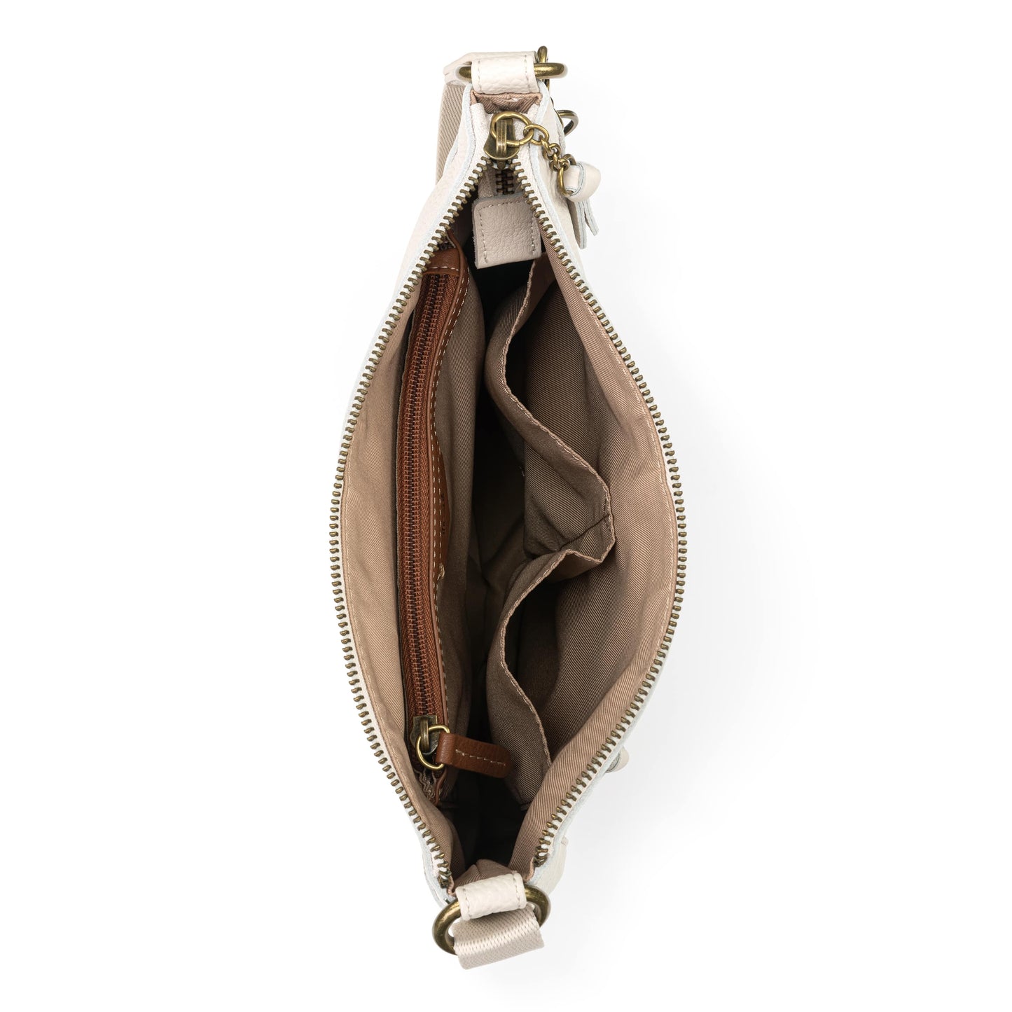 The Sak Lucia Crossbody Leather - |Stone Multi Eyelet|