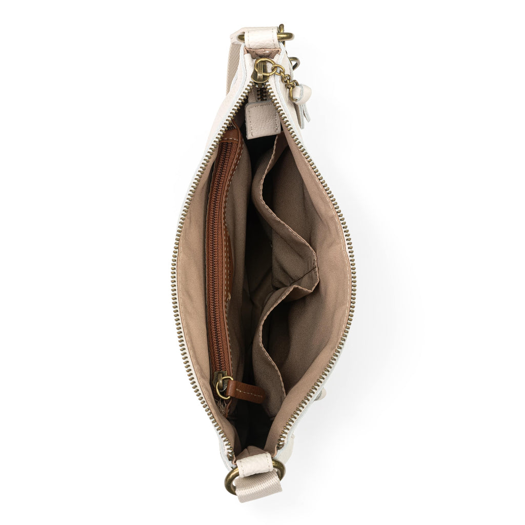 The Sak Lucia Crossbody - Leather - Stone Multi Eyelet