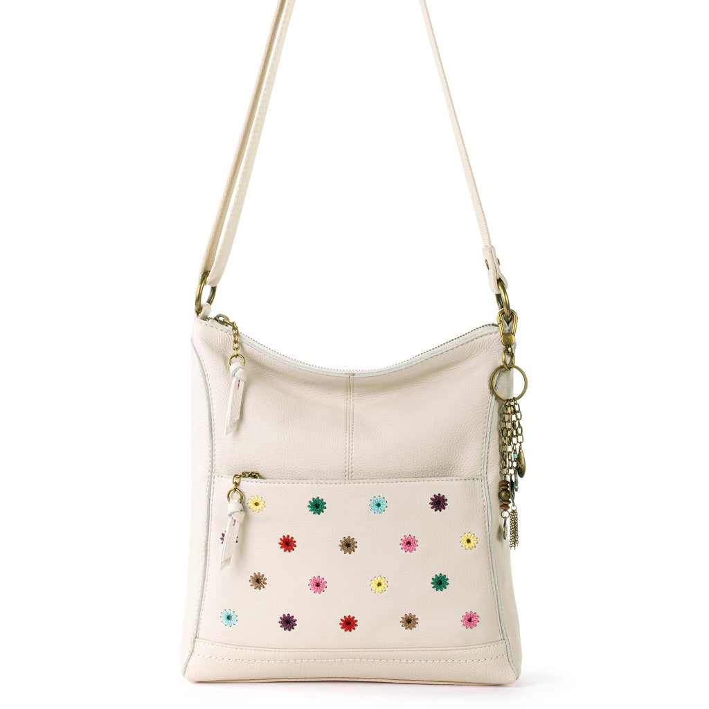 The Sak Lucia Crossbody - Leather - Stone Multi Eyelet