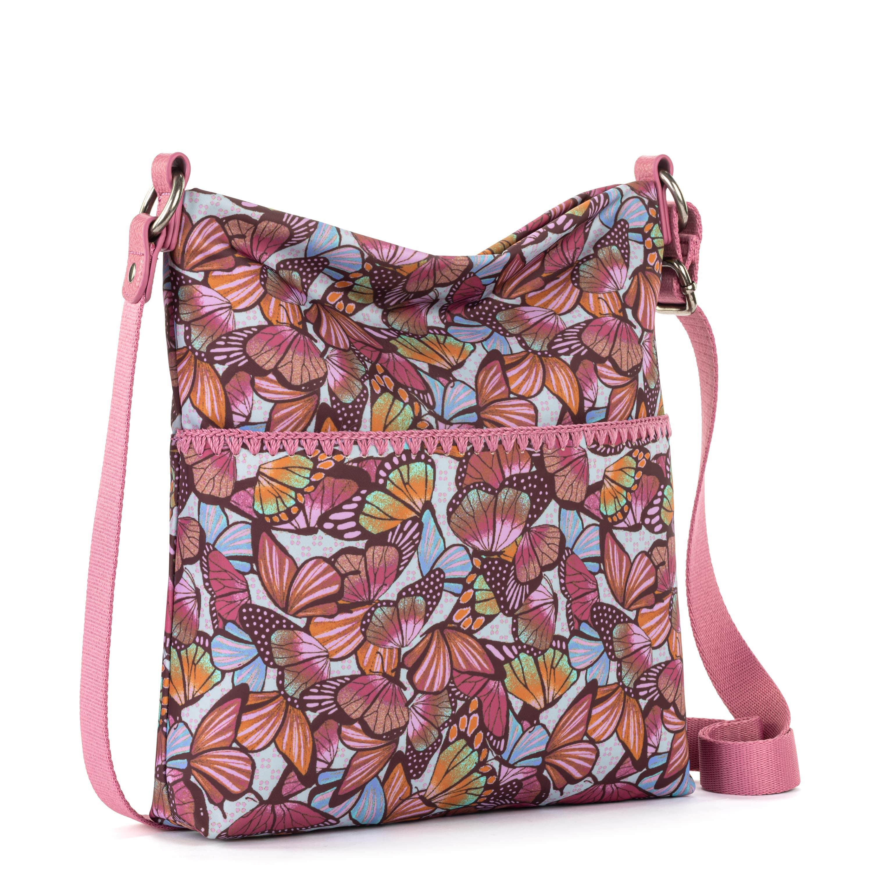 The Sak Lucia Crossbody - EcoTwill - Mulberry Butterfly Bloom