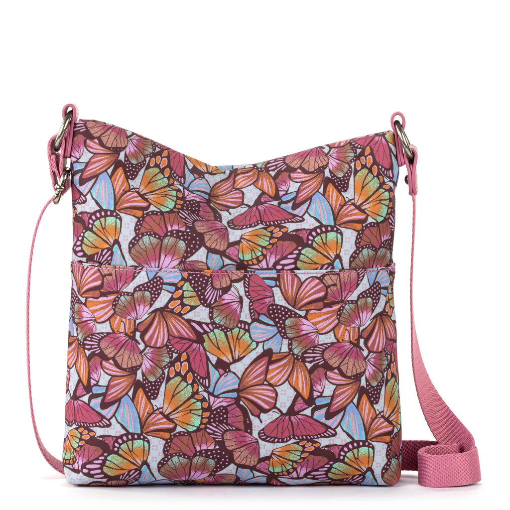 The Sak Lucia Crossbody - EcoTwill - Mulberry Butterfly Bloom