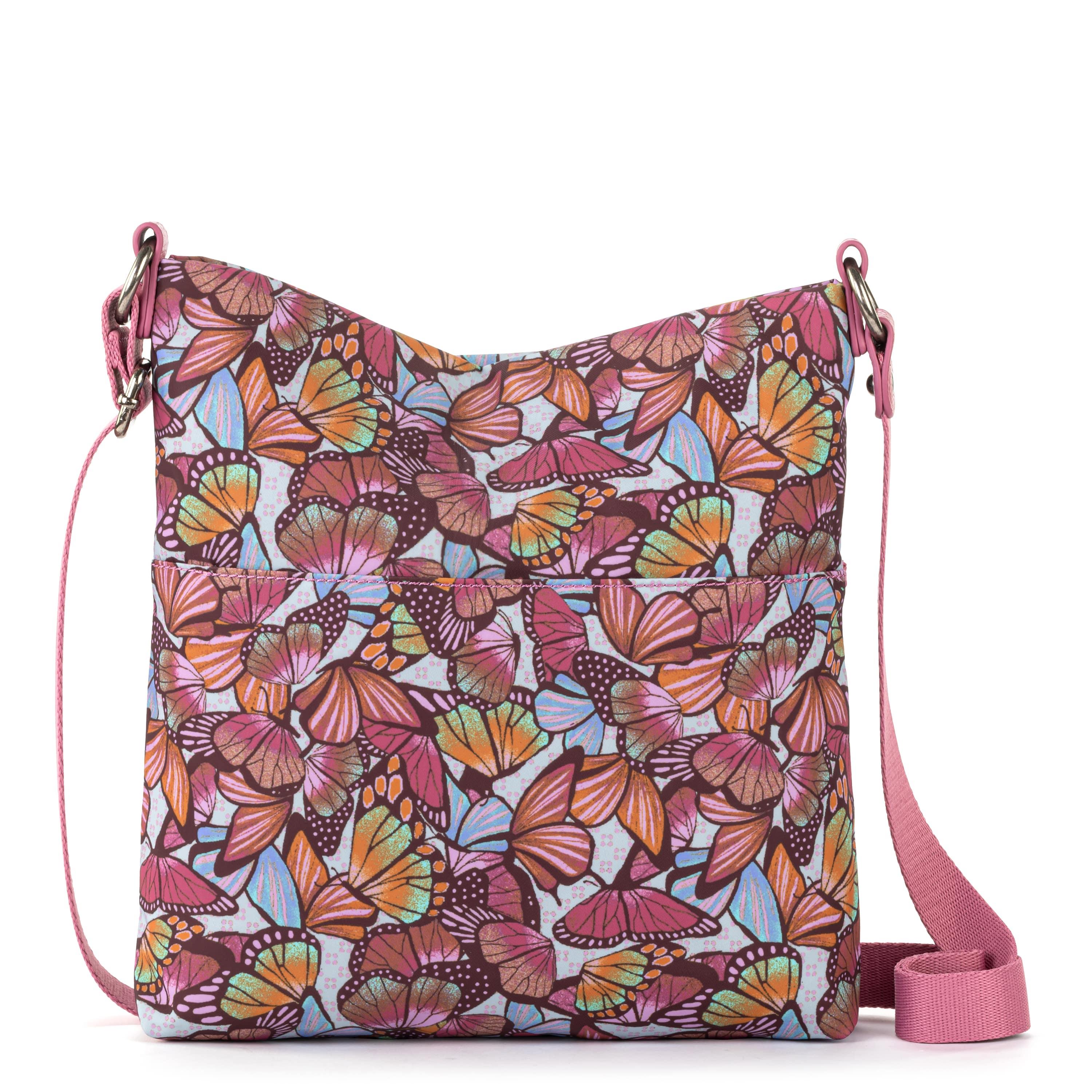 The Sak Lucia Crossbody - EcoTwill - Mulberry Butterfly Bloom