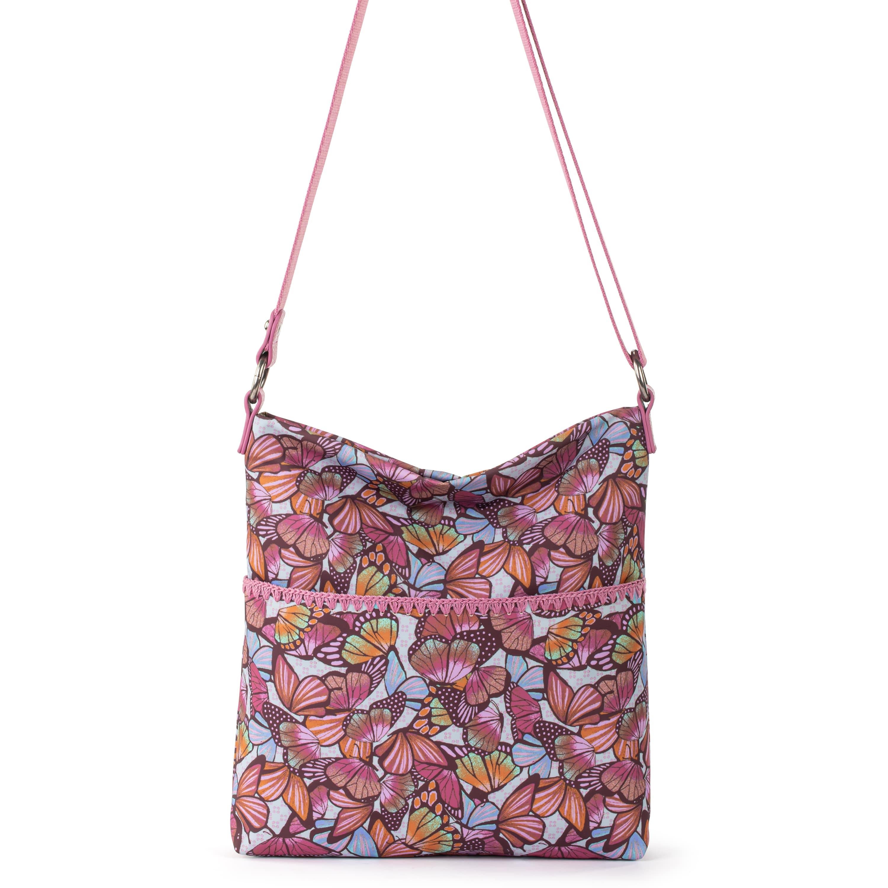 The Sak Lucia Crossbody - EcoTwill - Mulberry Butterfly Bloom