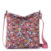 Lucia Crossbody - EcoTwill - Mulberry Butterfly Bloom