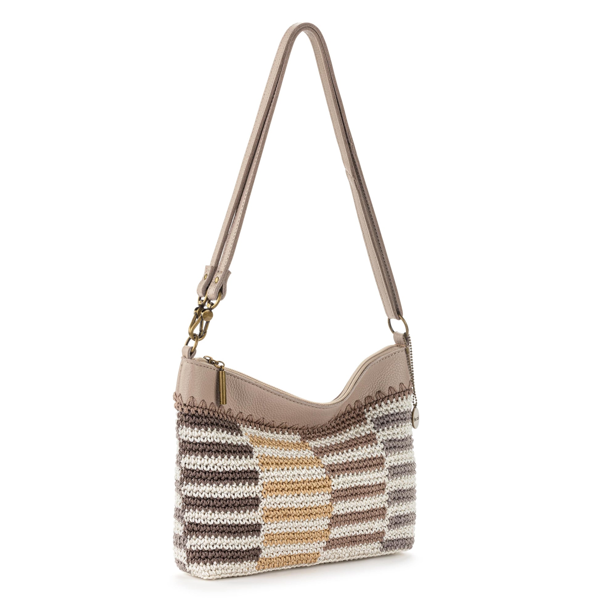The Sak Lumi Crossbody Crochet - |Serenity Stripe|