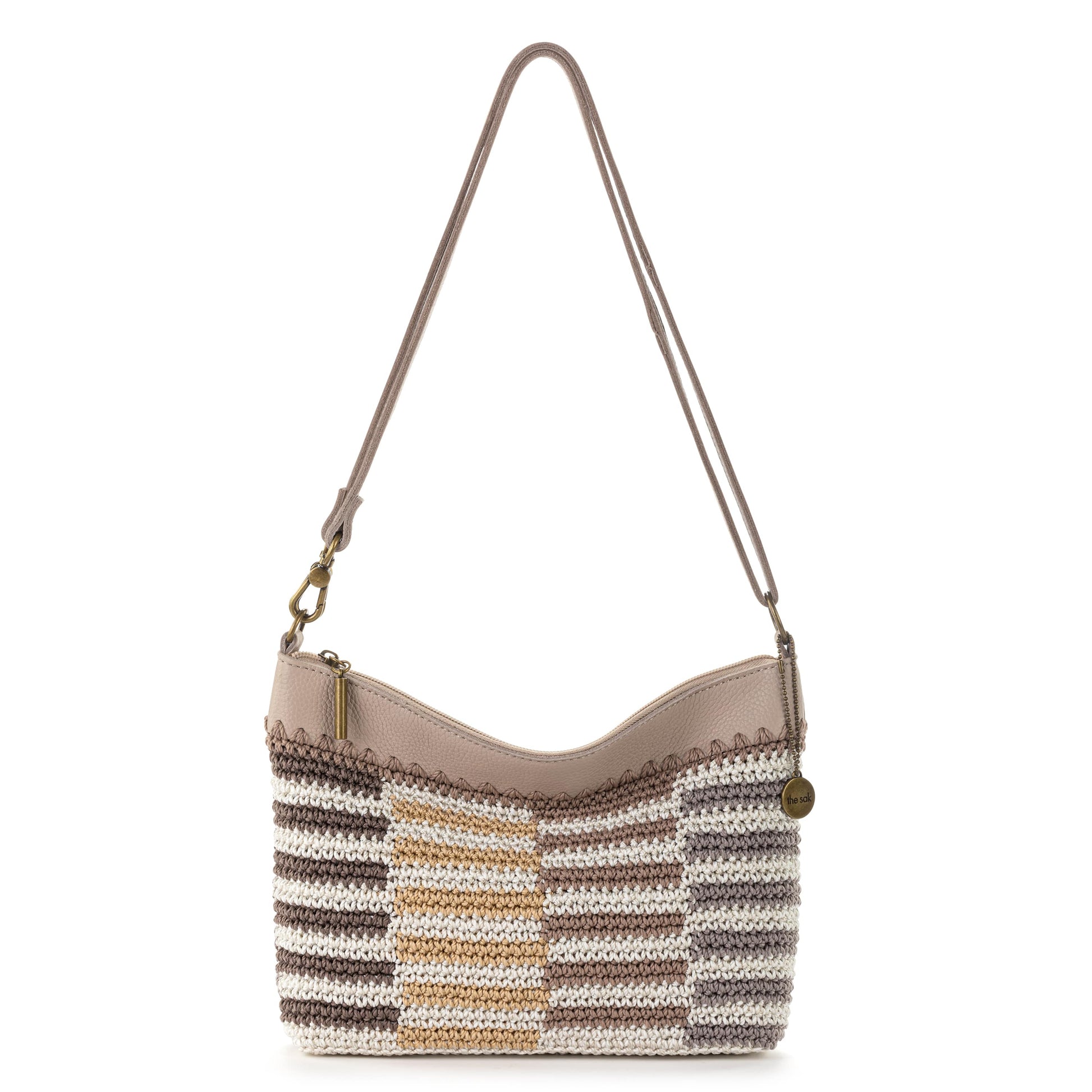The Sak Lumi Crossbody Crochet - |Serenity Stripe|