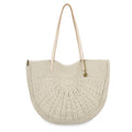 The Sak Faye Large Tote - Hand Crochet - Ecru Sunbeam