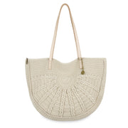 Faye Large Tote - Hand Crochet - Ecru Sunbeam