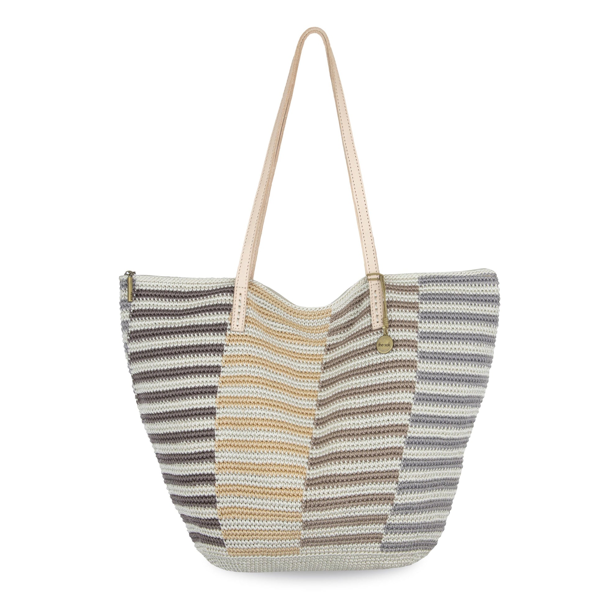 The Sak Faye Large Tote Crochet - |Serenity Stripe|