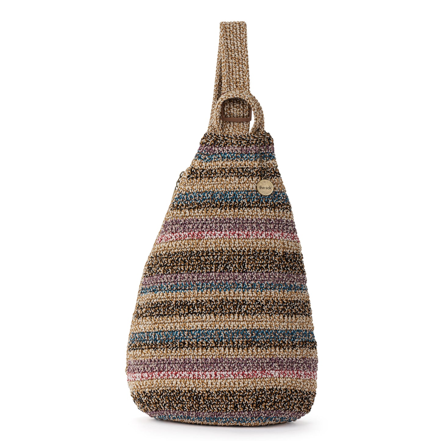 The Sak Geo Sling Backpack Crochet - |Ubud Stripe|
