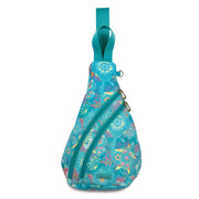 On The Go Sling Backpack - EcoTwill - Deep Teal Seascape