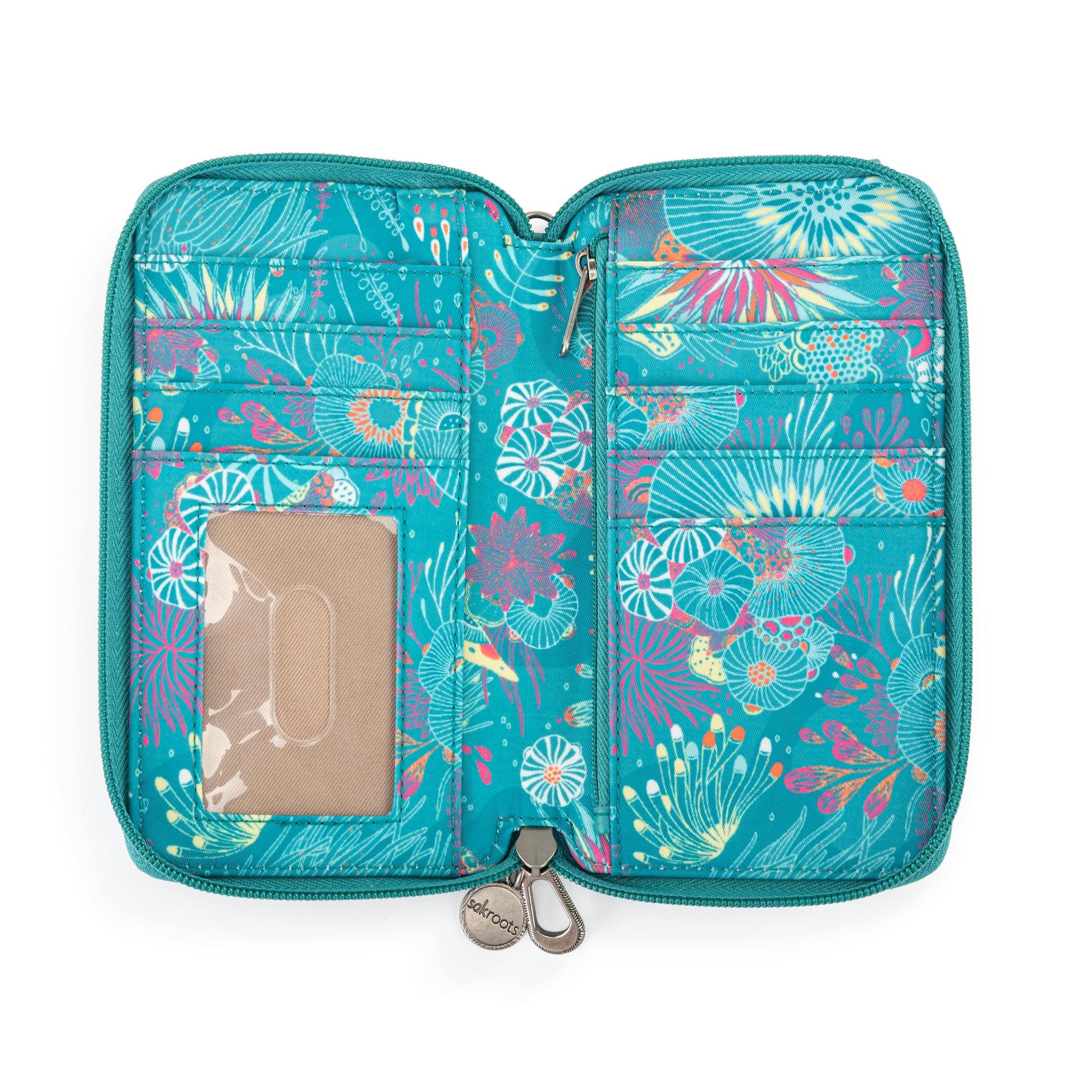 Sakroots Salinas Smartphone Crossbody EcoTwill - |Deep Teal Seascape|