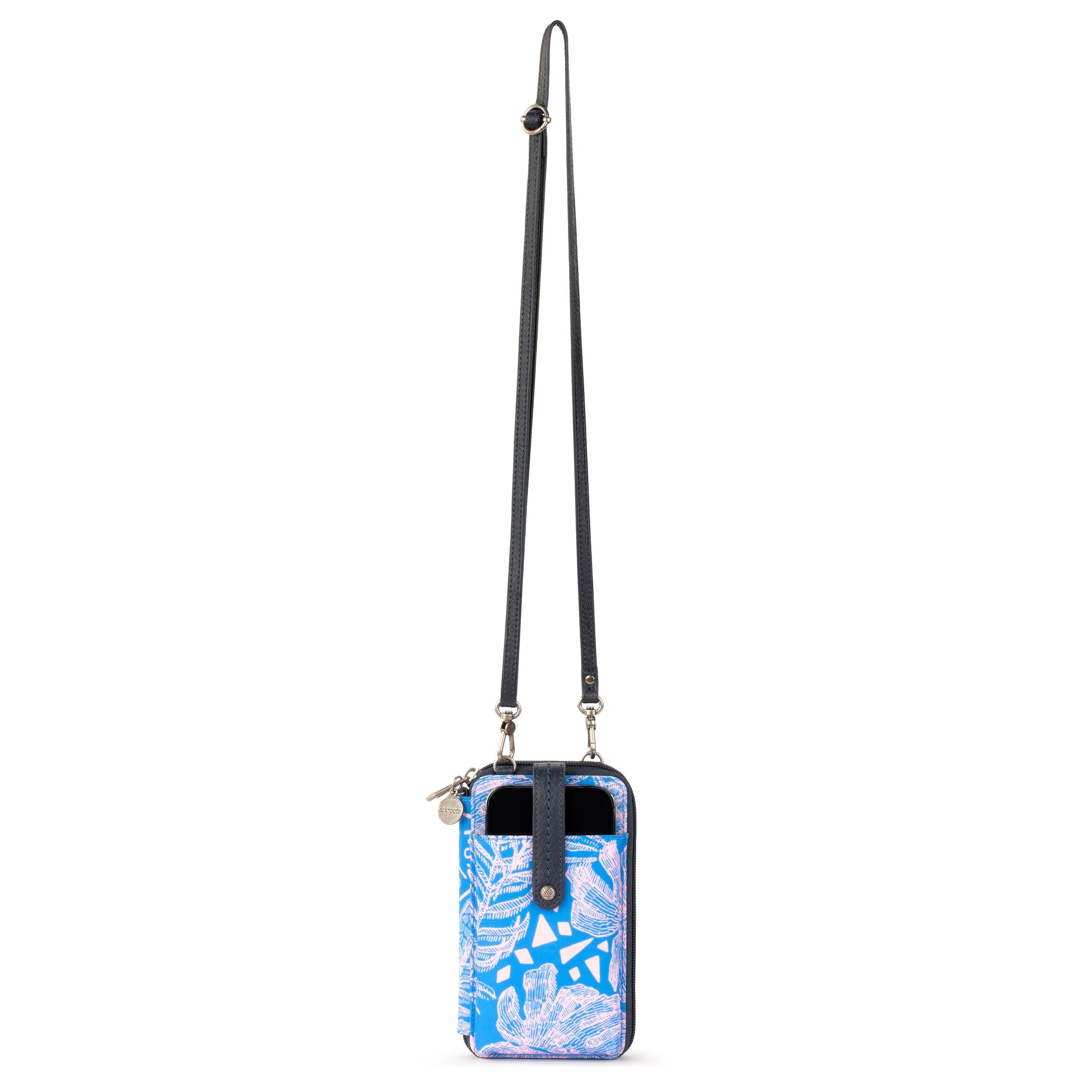 Sakroots Salinas Smartphone Crossbody EcoTwill - |Bubblegum Wildlife|