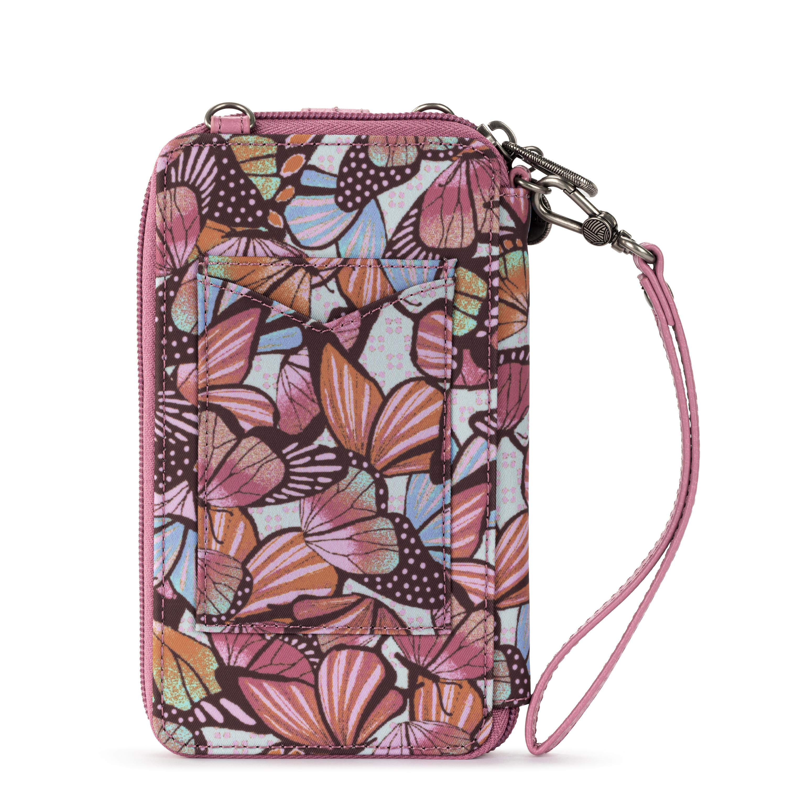 Sakroots Salinas Smartphone Wallet - EcoTwill - Mulberry Butterfly Bloom