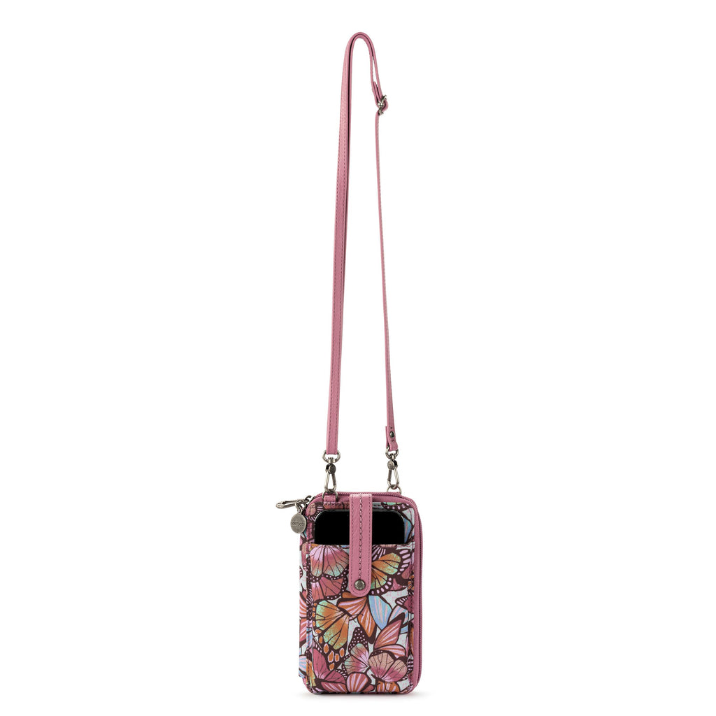 Sakroots Salinas Smartphone Wallet - EcoTwill - Mulberry Butterfly Bloom