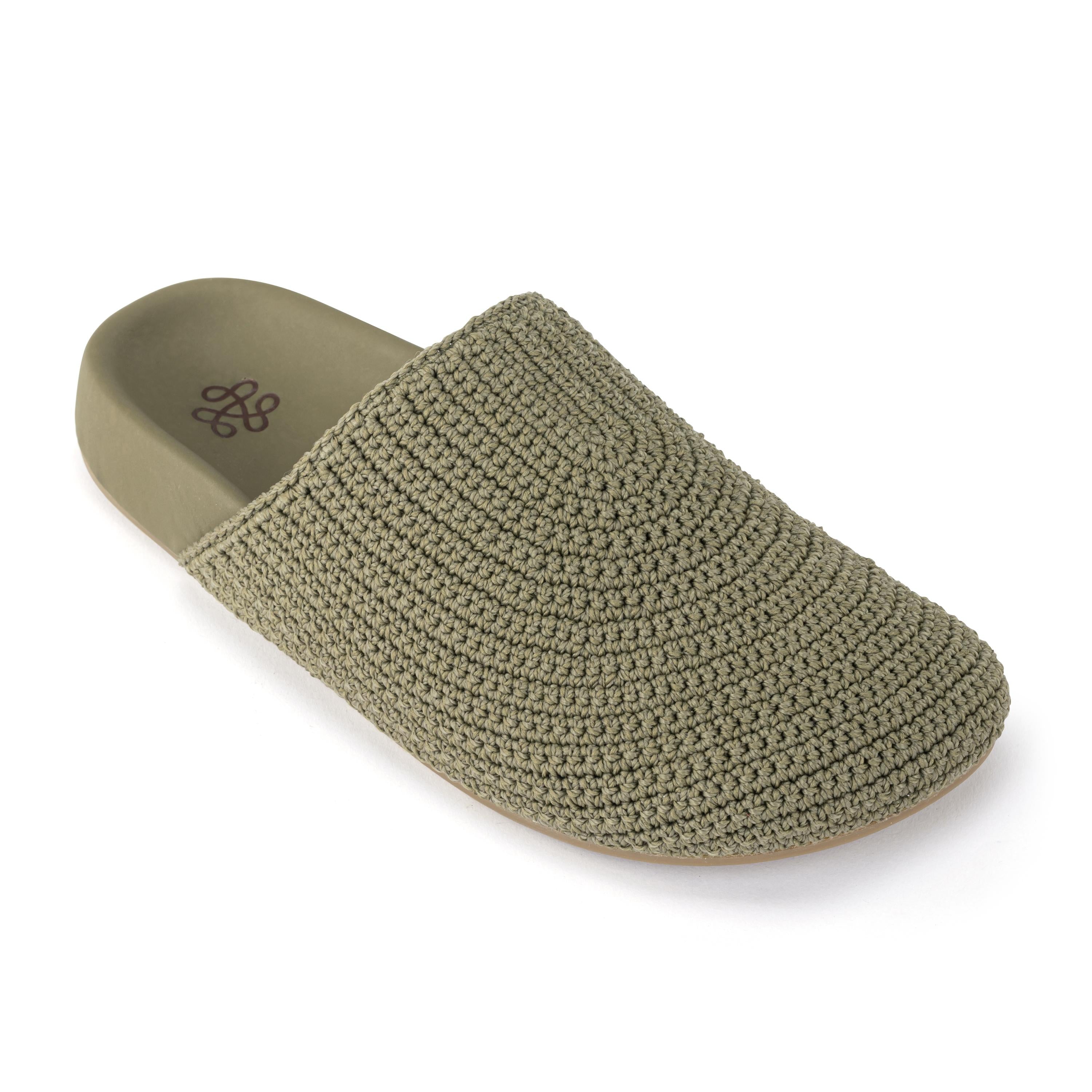 The Sak Bolinas Clog - Hand Crochet - Loden