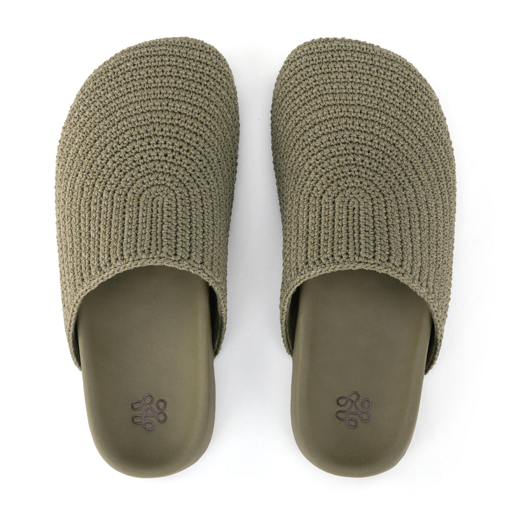 The Sak Bolinas Clog - Hand Crochet - Loden
