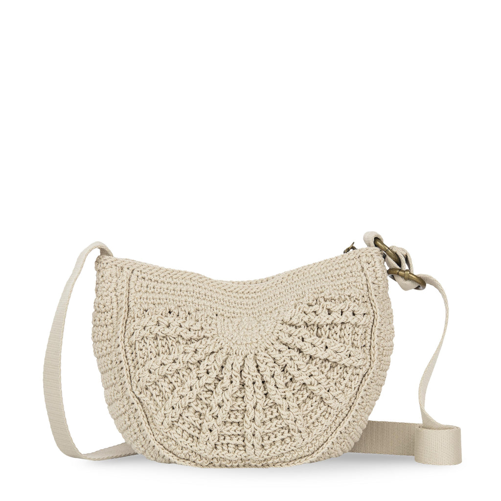 The Sak Ryder Small Crossbody - Hand Crochet - Ecru Sunbeam