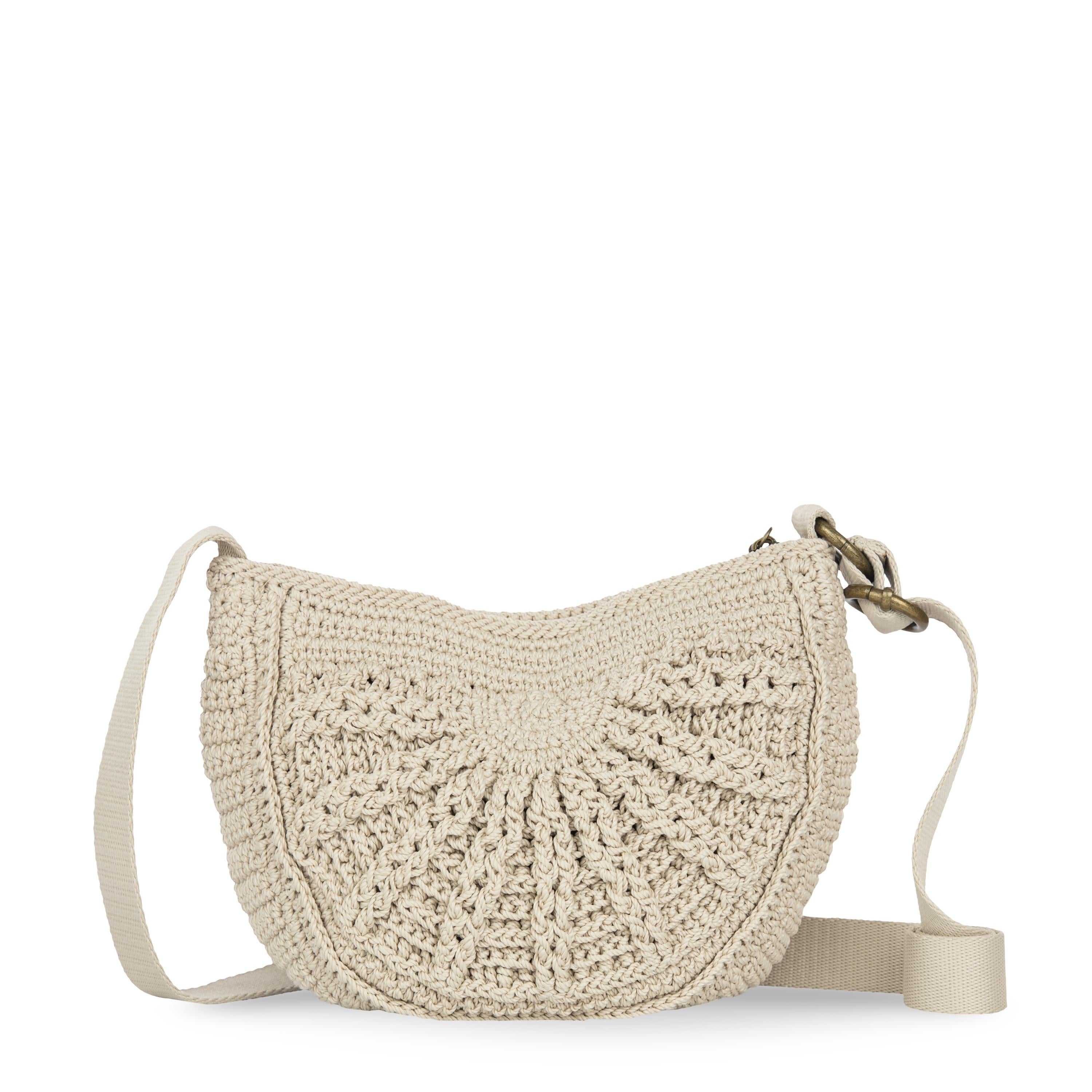 The Sak Ryder Small Crossbody - Hand Crochet - Ecru Sunbeam