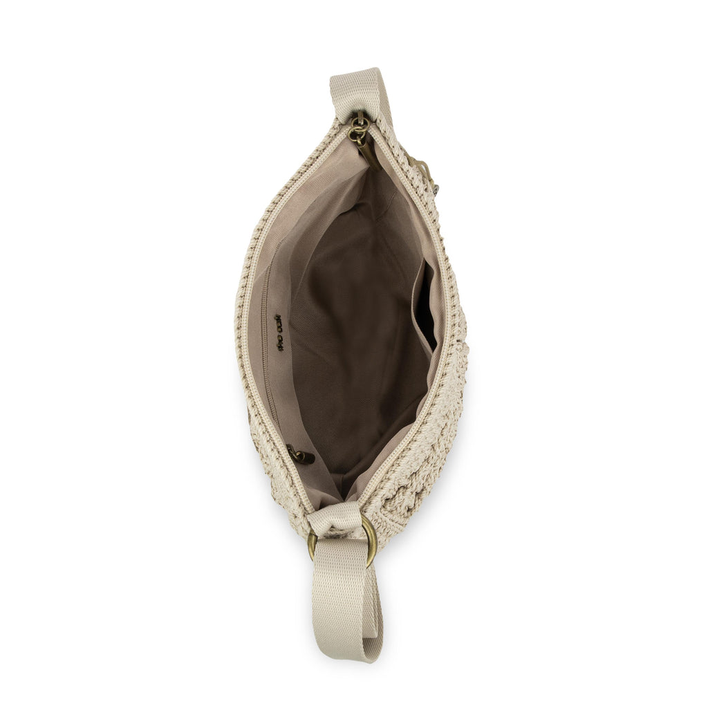 The Sak Ryder Small Crossbody - Hand Crochet - Ecru Sunbeam