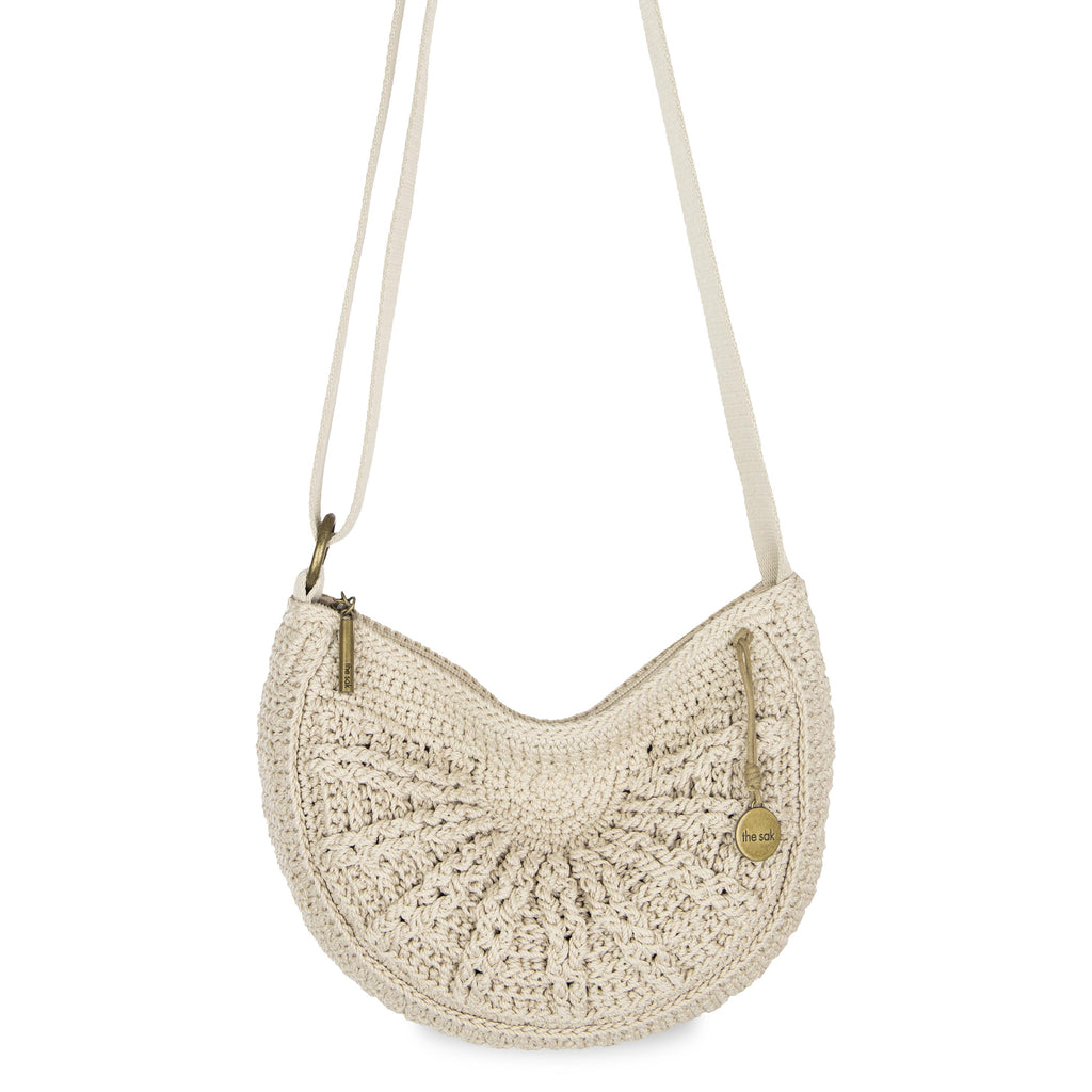 The Sak Ryder Small Crossbody - Hand Crochet - Ecru Sunbeam
