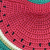 Cyrus Charm Earrings - Hand Crochet - Watermelon