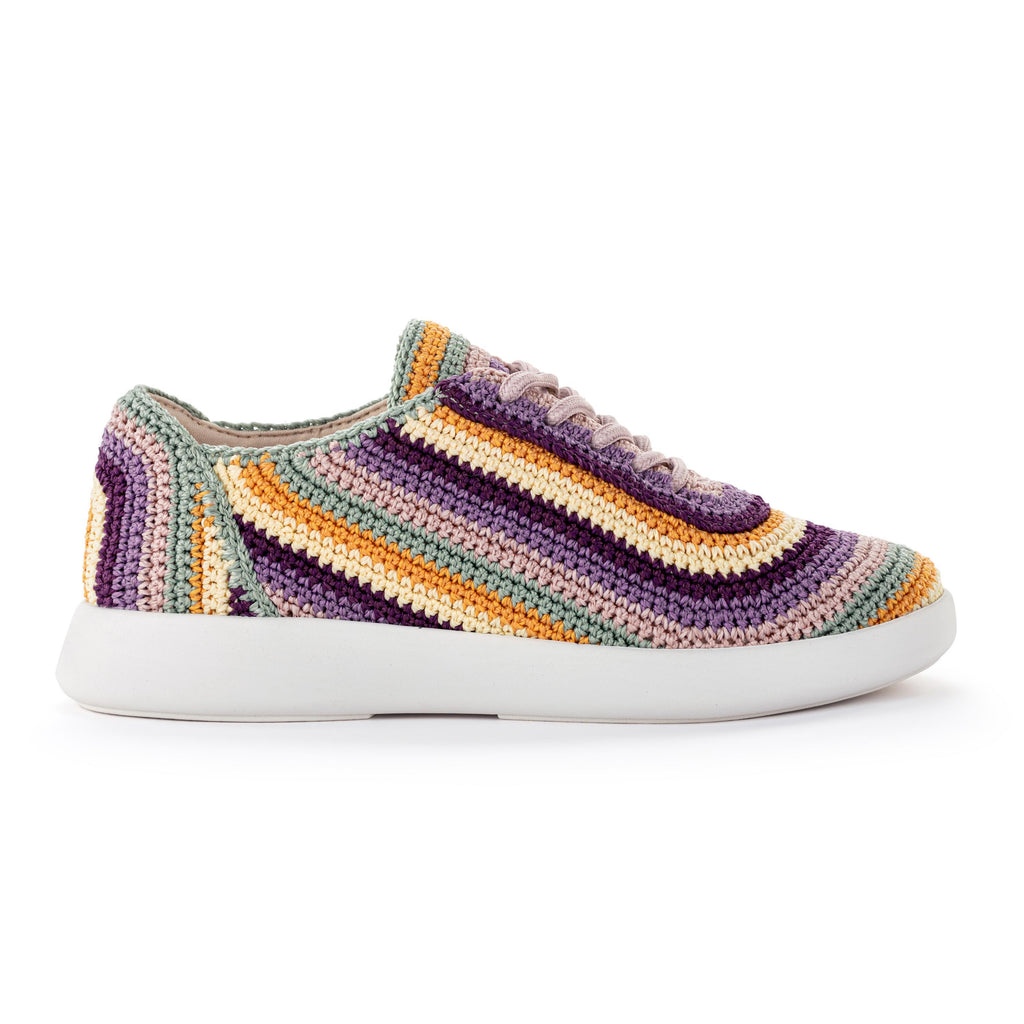 The Sak Asha Sneaker - Hand Crochet - Heather Multi Stripe