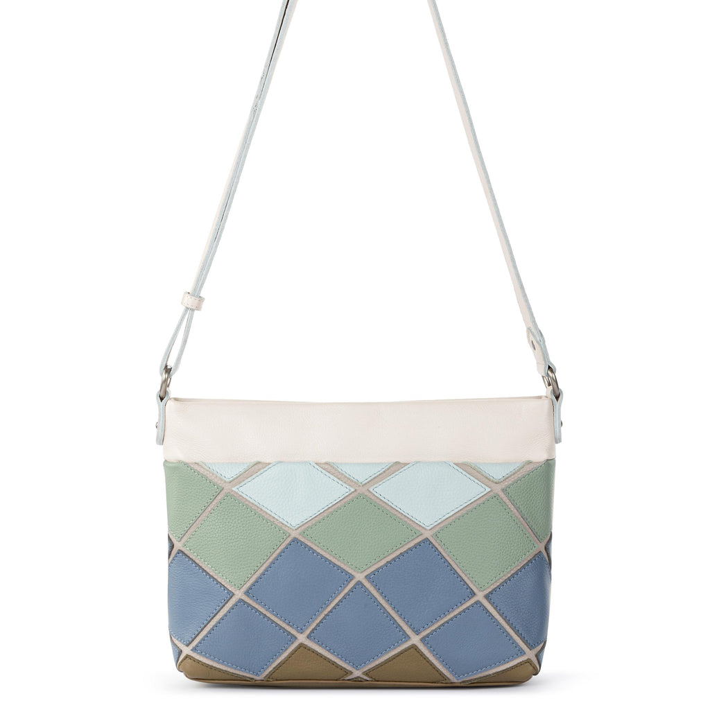 The Sak Melrose Crossbody - Leather - Loden Multi Patch