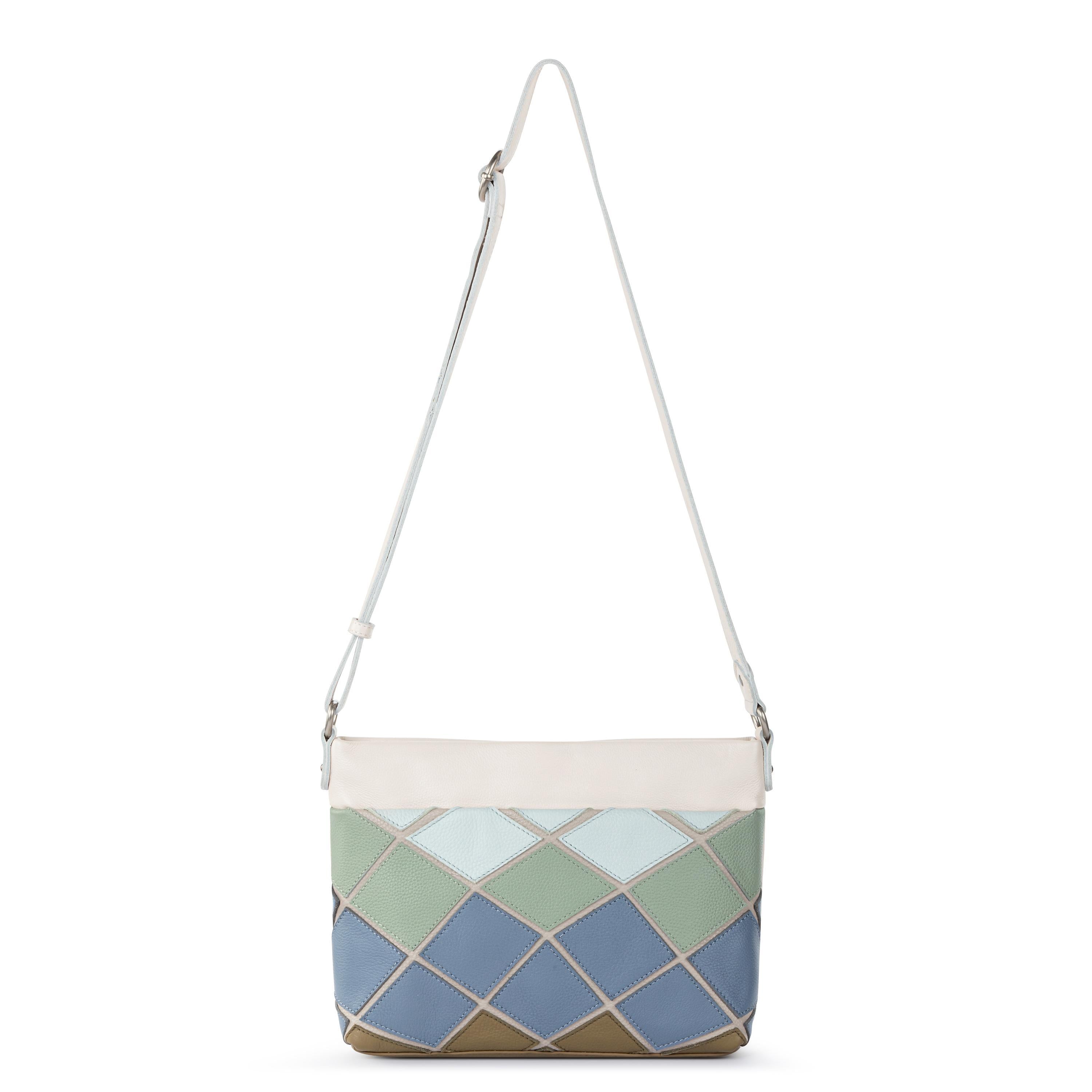 The Sak Melrose Crossbody - Leather - Loden Multi Patch