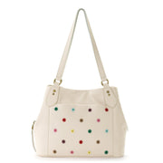 Melrose Satchel - Leather - Stone Multi Eyelet