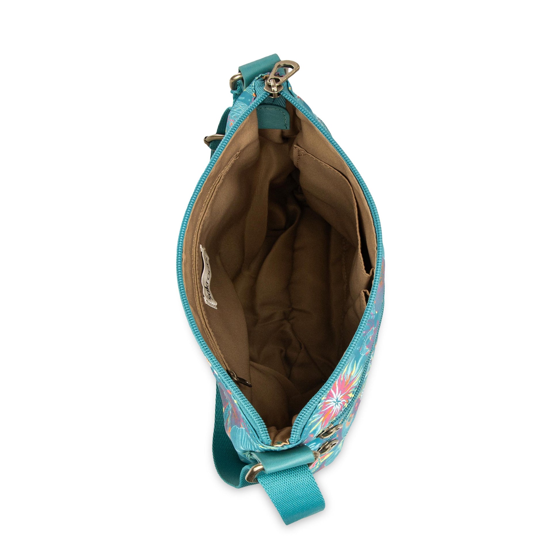 Sakroots Basic Crossbody EcoTwill - |Deep Teal Seascape|