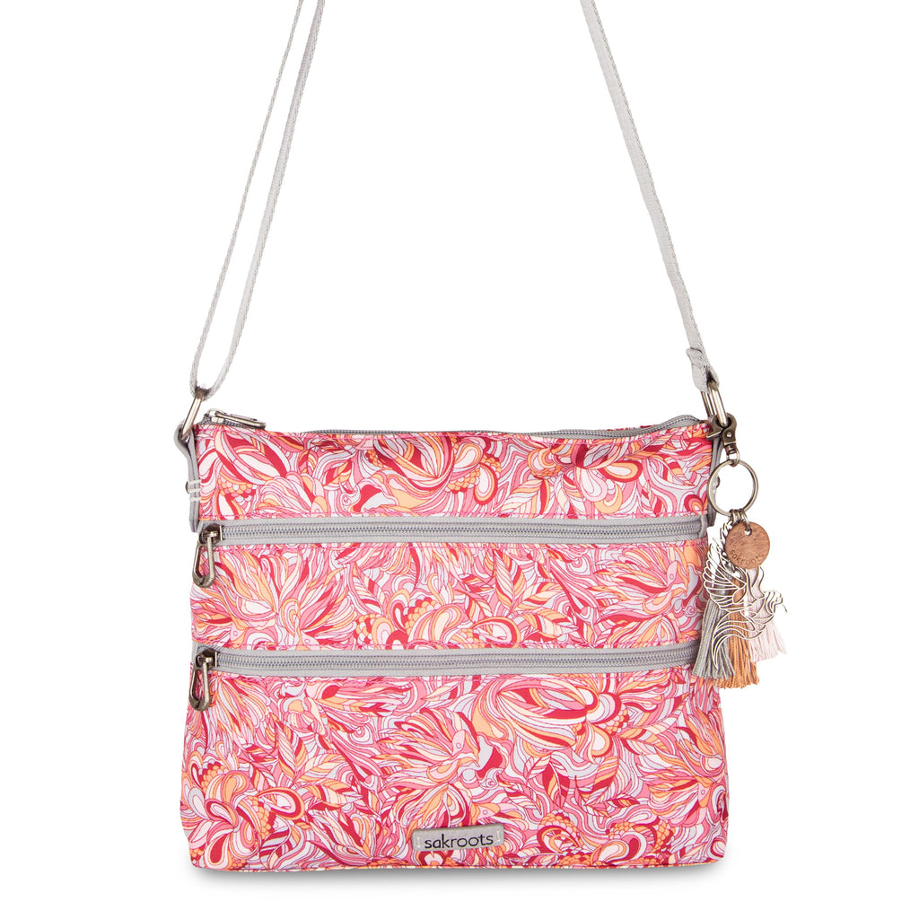 Sakroots Basic Crossbody - EcoTwill - Sorbet Treehouse