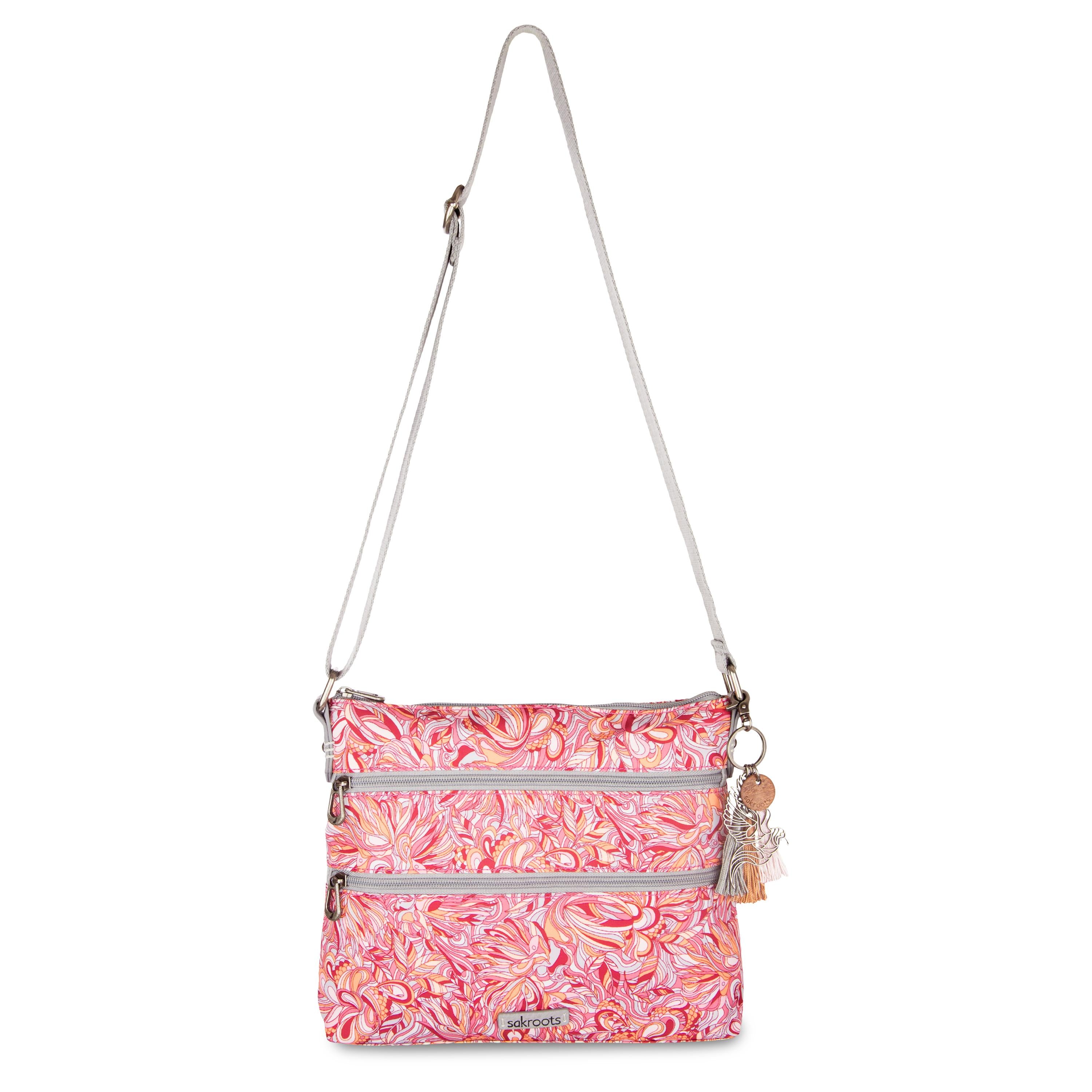 Sakroots Basic Crossbody - EcoTwill - Sorbet Treehouse