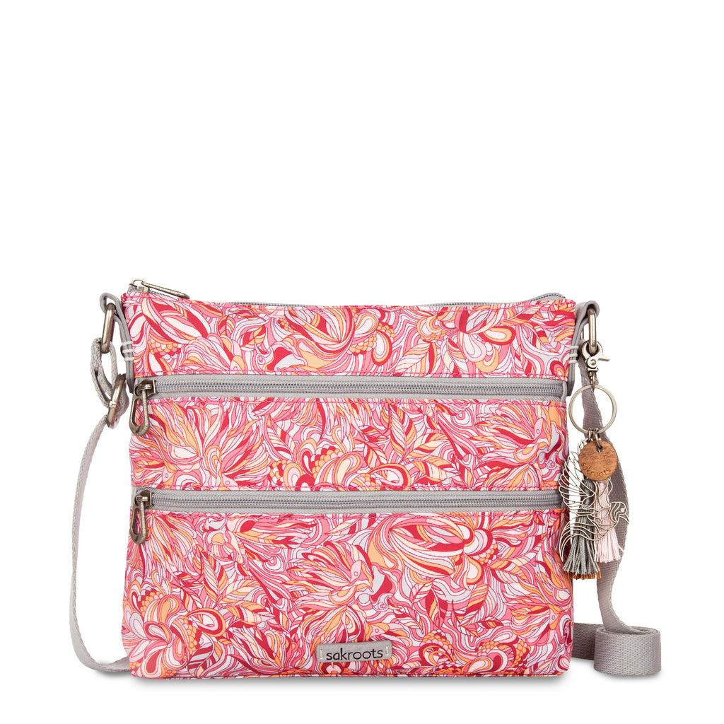Sakroots Basic Crossbody - EcoTwill - Sorbet Treehouse