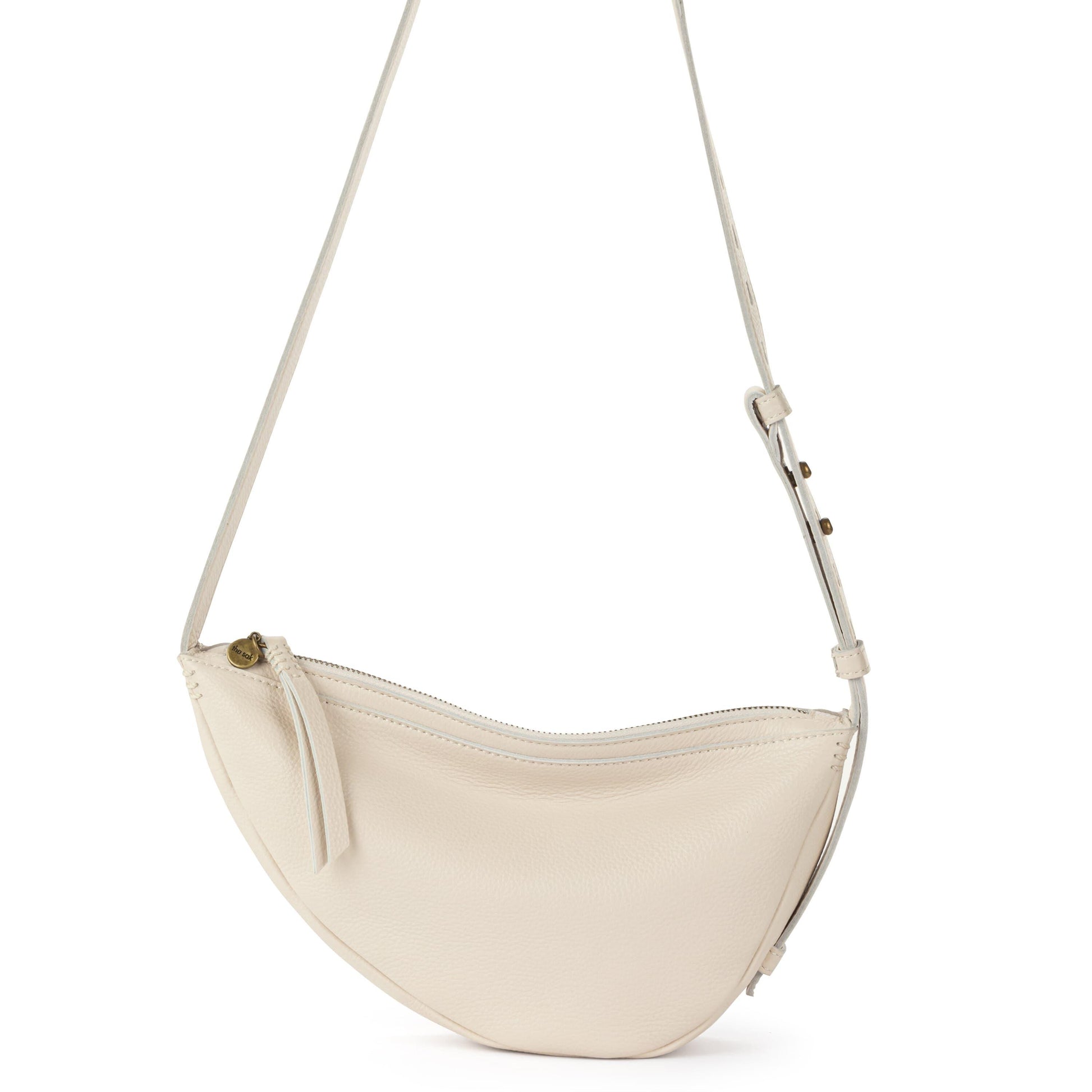 The Sak Tess Sling Bag Leather - |Stone|