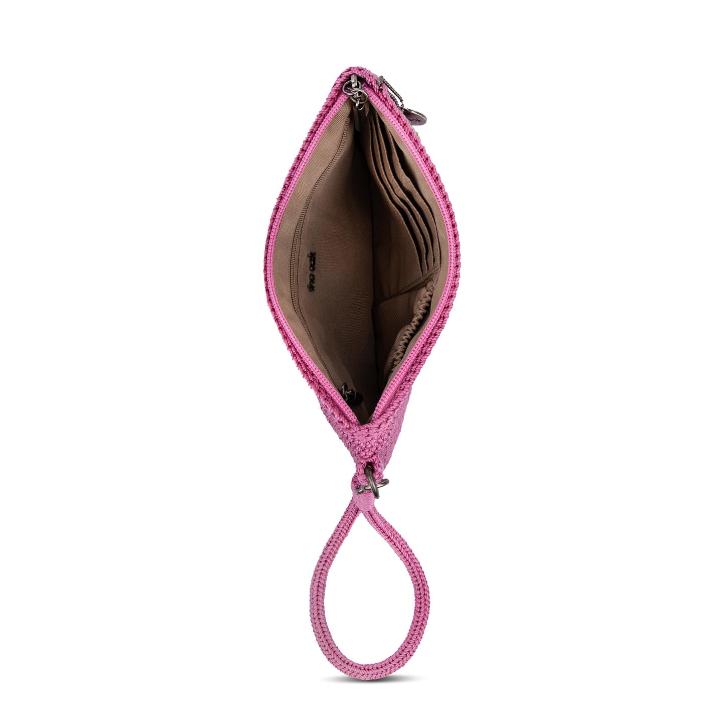 The Sak Vita Wristlet Crochet - |Pink Cherries|