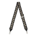 The Sak Crochet Crossbody Strap - Hand Crochet - Black Diagonal Stripe