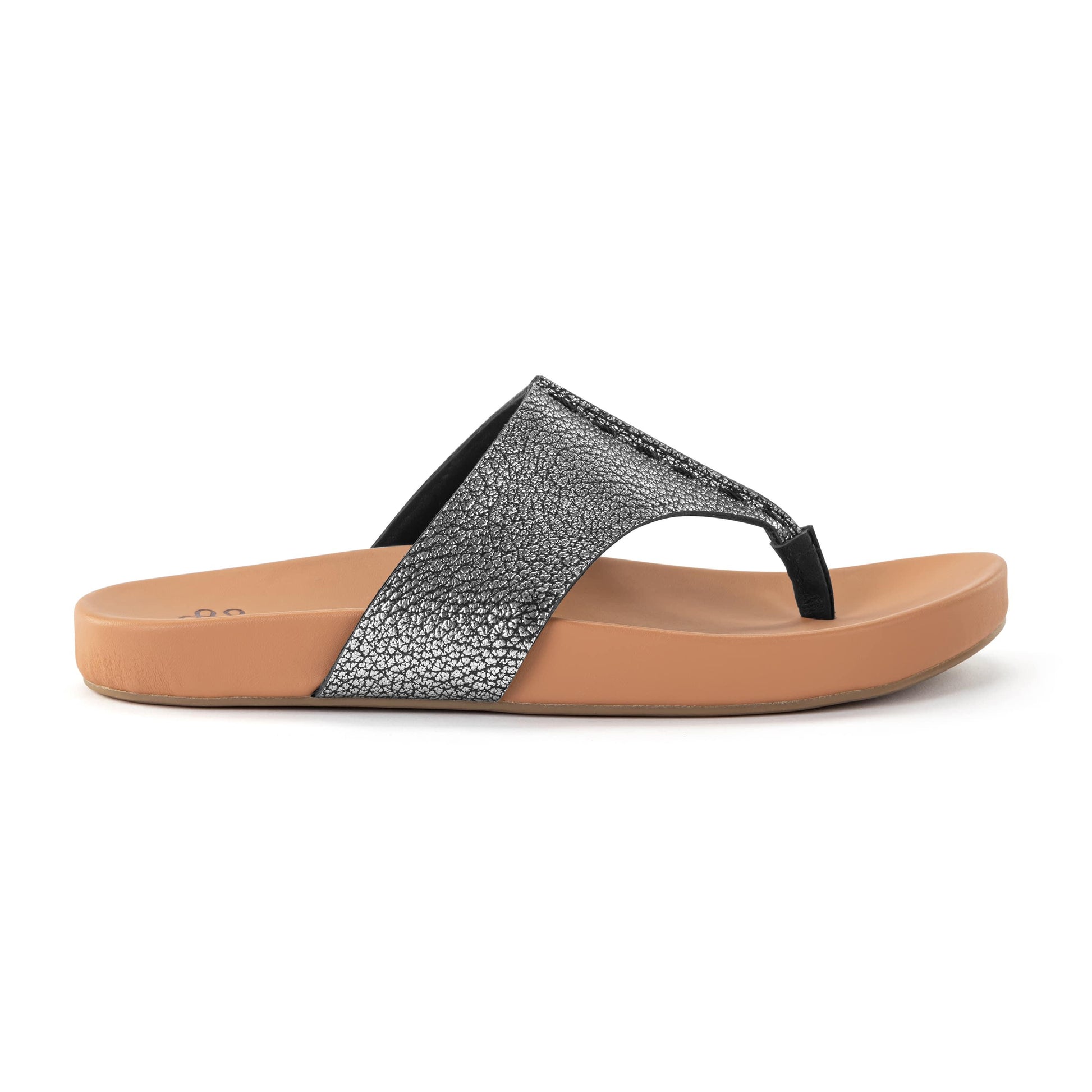 The Sak Everly Sandal Leather - |Dark Silver|