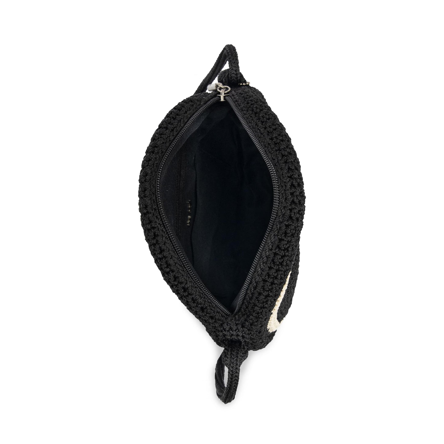 The Sak Kenna Small Crossbody Crochet - |Black Peace Sign|
