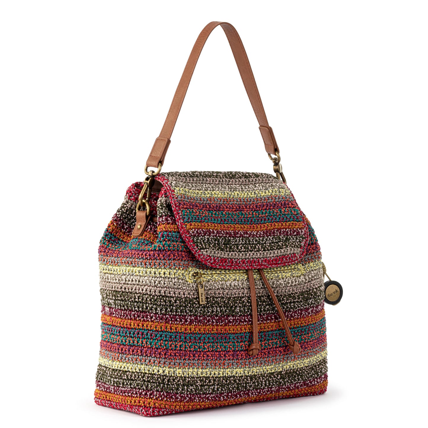 The Sak Sayulita Backpack Crochet - |Sunset Stripe|