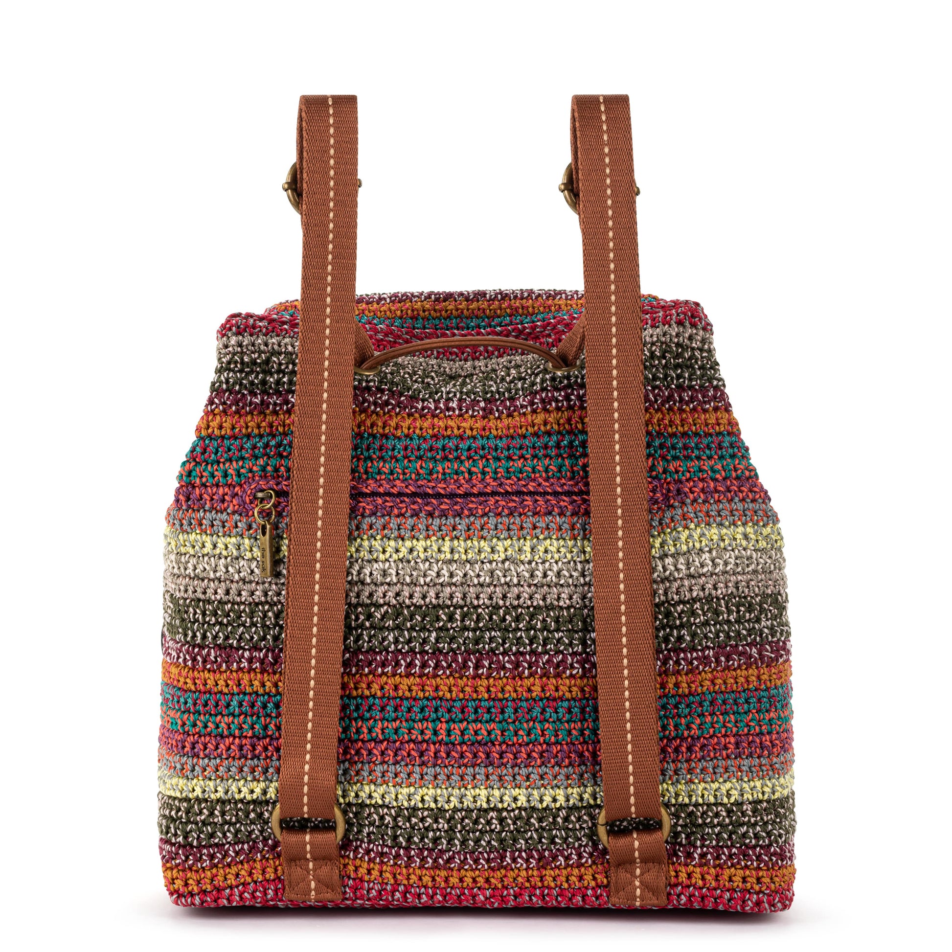 The Sak Sayulita Backpack Crochet - |Sunset Stripe|